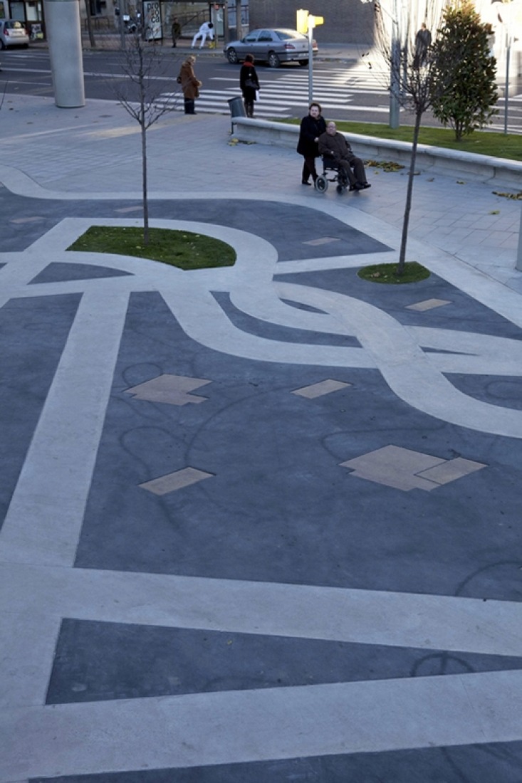 Ricard Viñes Square by Benedetta Tagliabue - EMBT. Photograph by Alex Gaultier