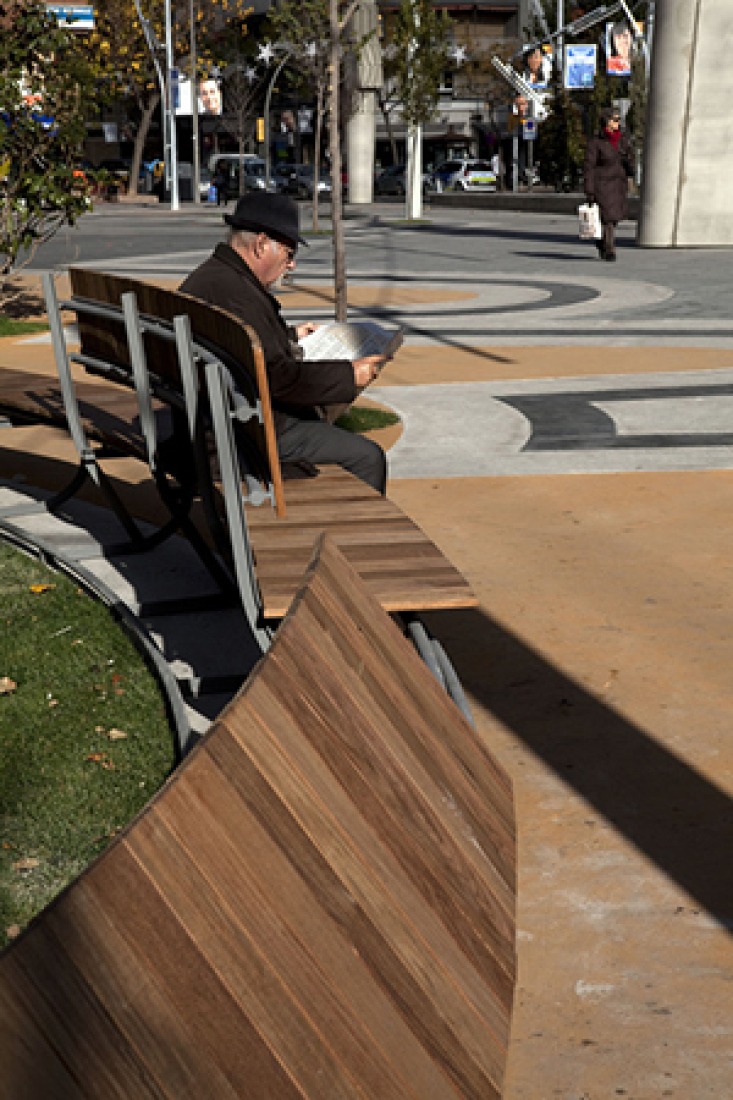 Ricard Viñes Square by Benedetta Tagliabue - EMBT. Photograph by Alex Gaultier