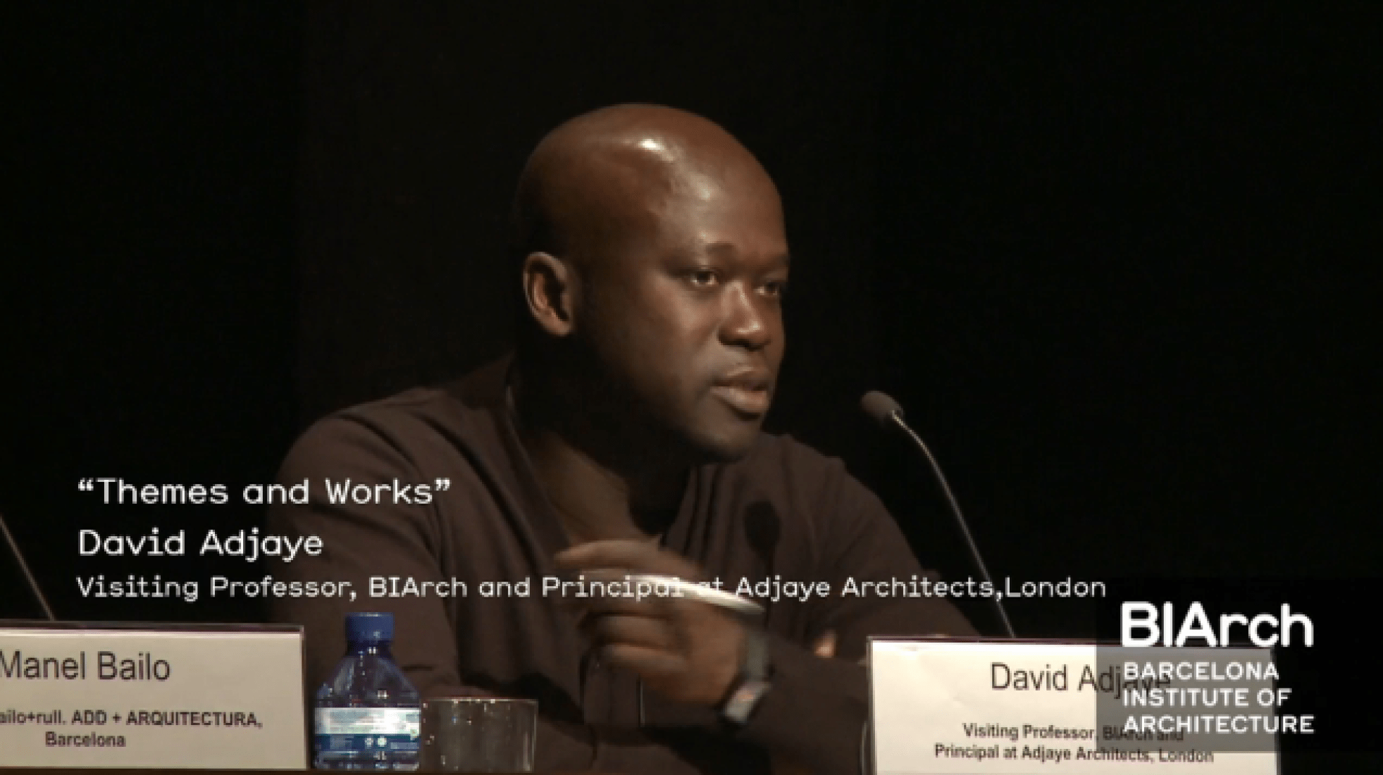 David Adjaye. Corte de vídeo.