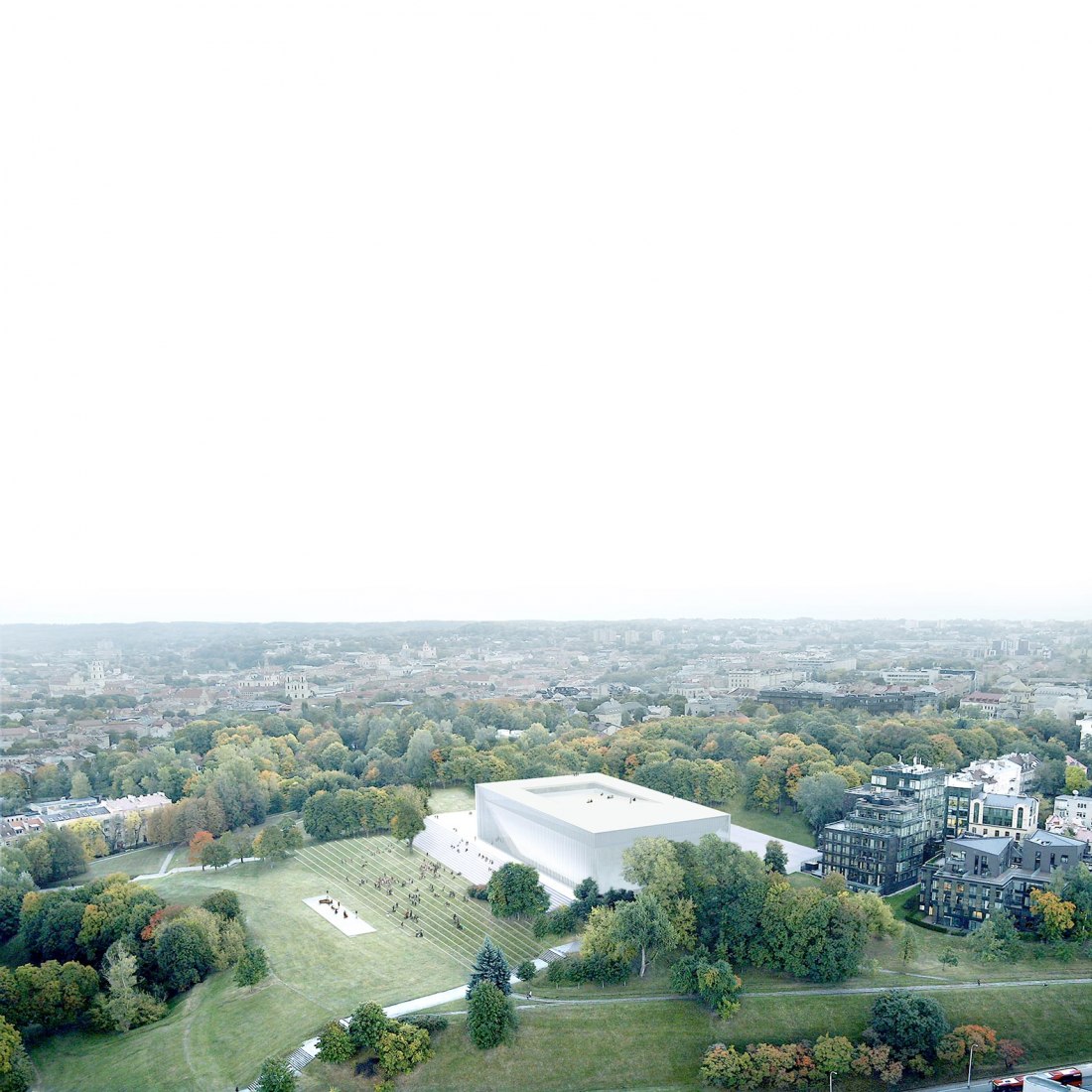 4th honourable place. Rendering. Vilnius National Concert Hall by SMAR Architecture Studio