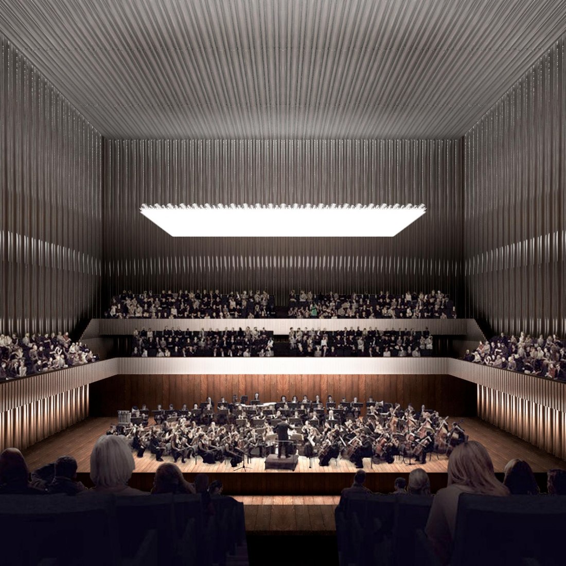 4th honourable place. Rendering. Vilnius National Concert Hall by SMAR Architecture Studio