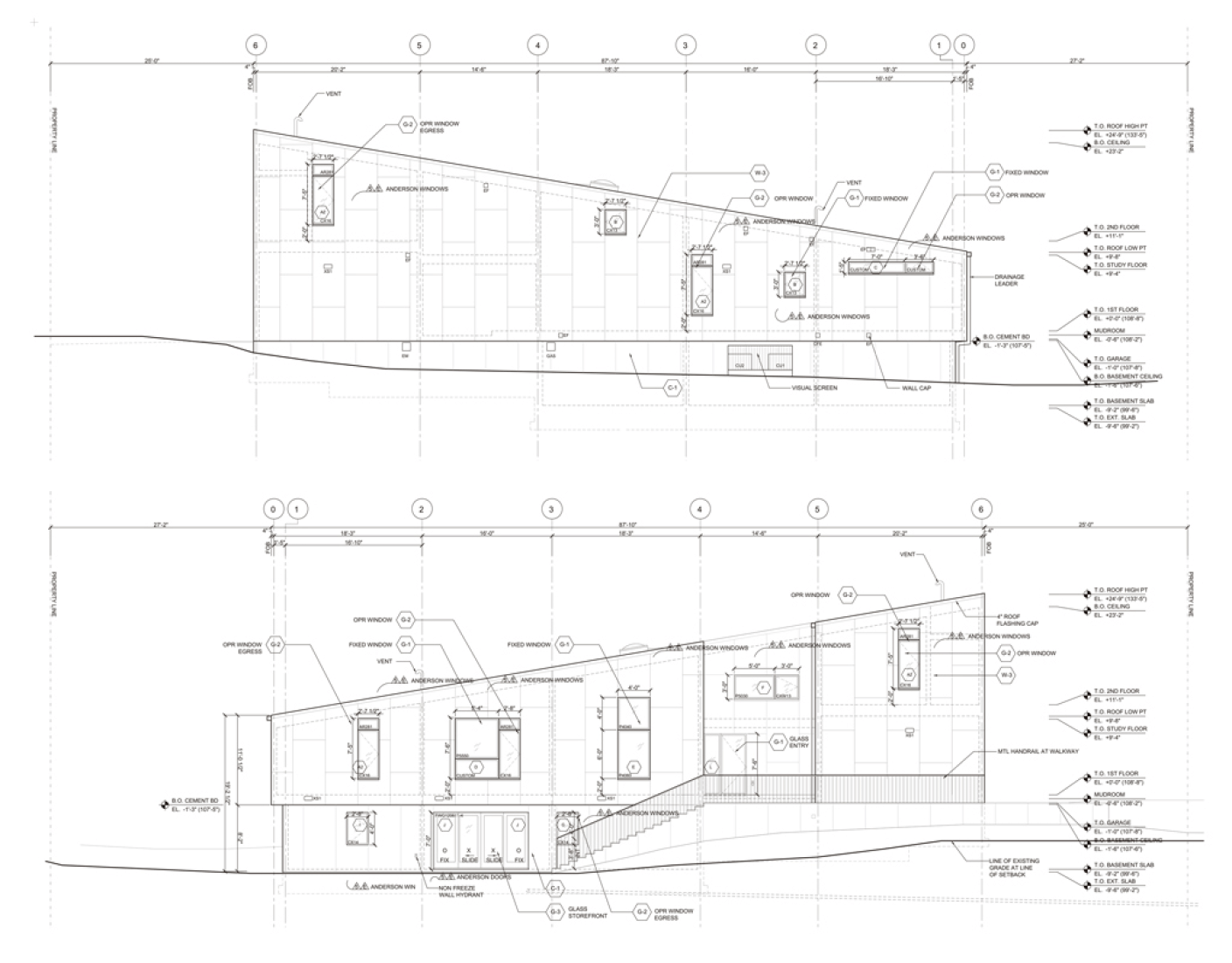 Secciones, 10 Degree House. Cortesía de Höweler + Yoon Architecture.