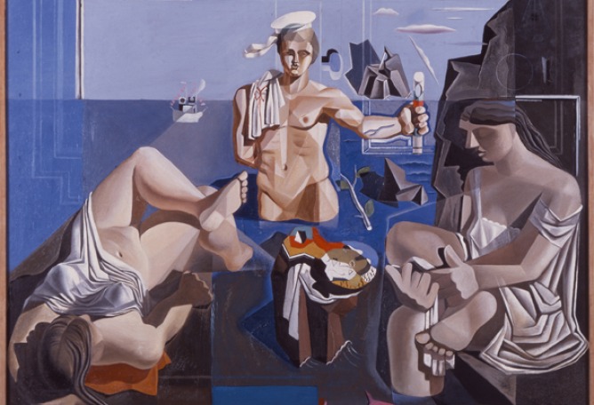 Salvador Dali. The sailor Neocubist Academy, 1926. Oil on canvas. 190 x 200 cm Montserrat Museum, Barcelona. © VEGAP, Madrid, 2010