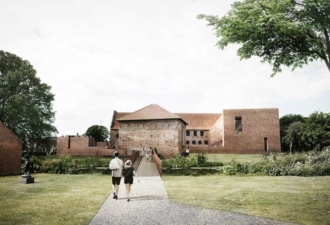 Access. New Nyborg Castle by Cubo and jaja Architects.