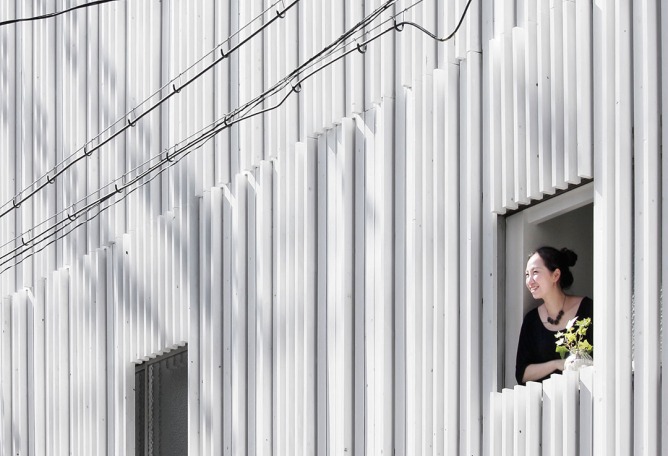 Outside view. N STRIPS house by Jun Murata. Photography © Jun Murata