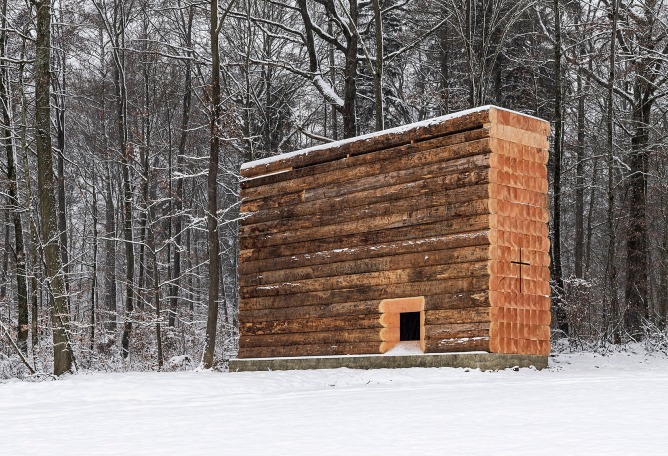 Wooden Chapel by John Pawson. Photograph by Felix Friedmann Wooden Chapel by John Pawson. Photograph by Felix Friedmann
