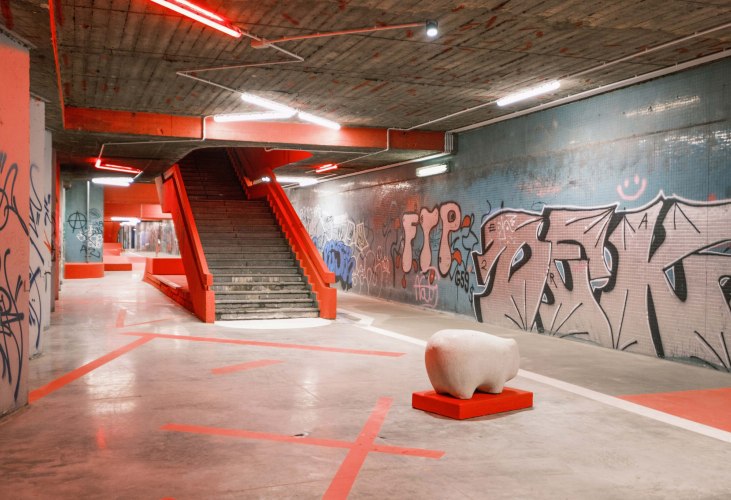 Vltavská Underground by U / U studio. Photograph by Jiří Kotal.