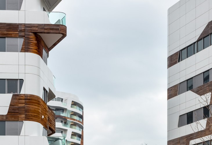 Detalle. Residencial Citylife por Zaha Hadid. Fotografía © Simón García | arqfoto.com