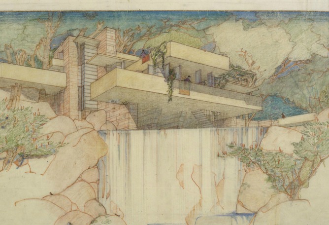 Frank Lloyd Wright, Edgar J. Kaufmann House, “Fallingwater,” Mill Run, Pennsylvania, 1934-37 © 1936 Frank Lloyd Wright Foundation, Scottsdale, Arizona