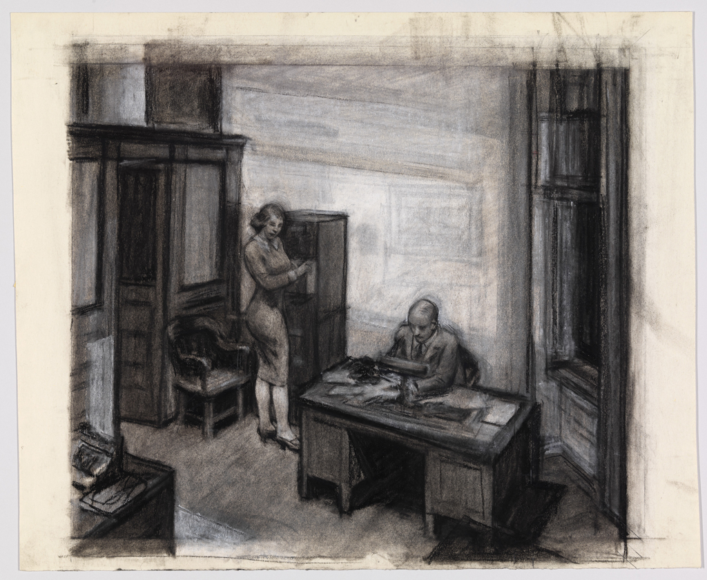 Hopper Drawing at Whitney Museum. METALOCUS