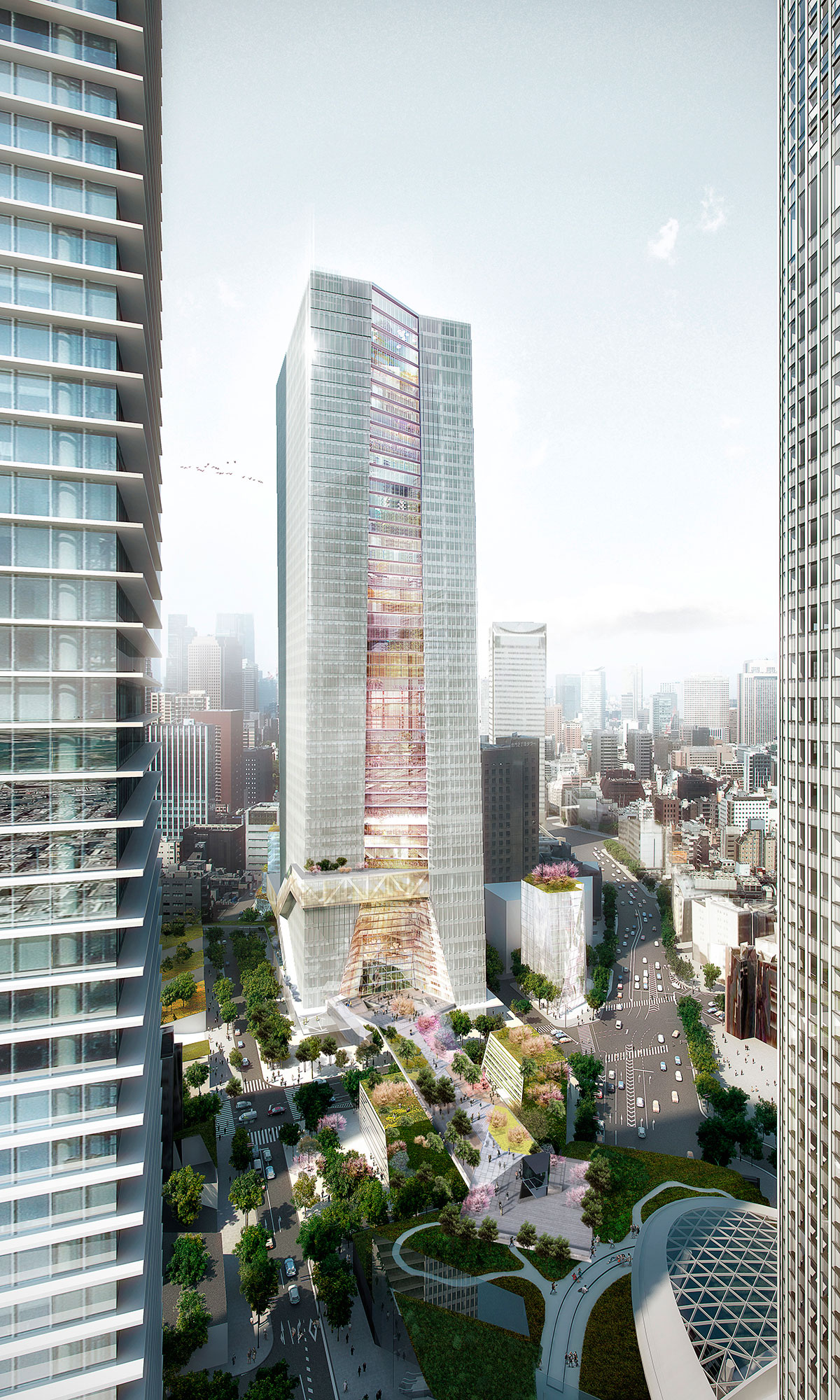 Mori Building Unveils OMA’s First Tower in Tokyo | METALOCUS