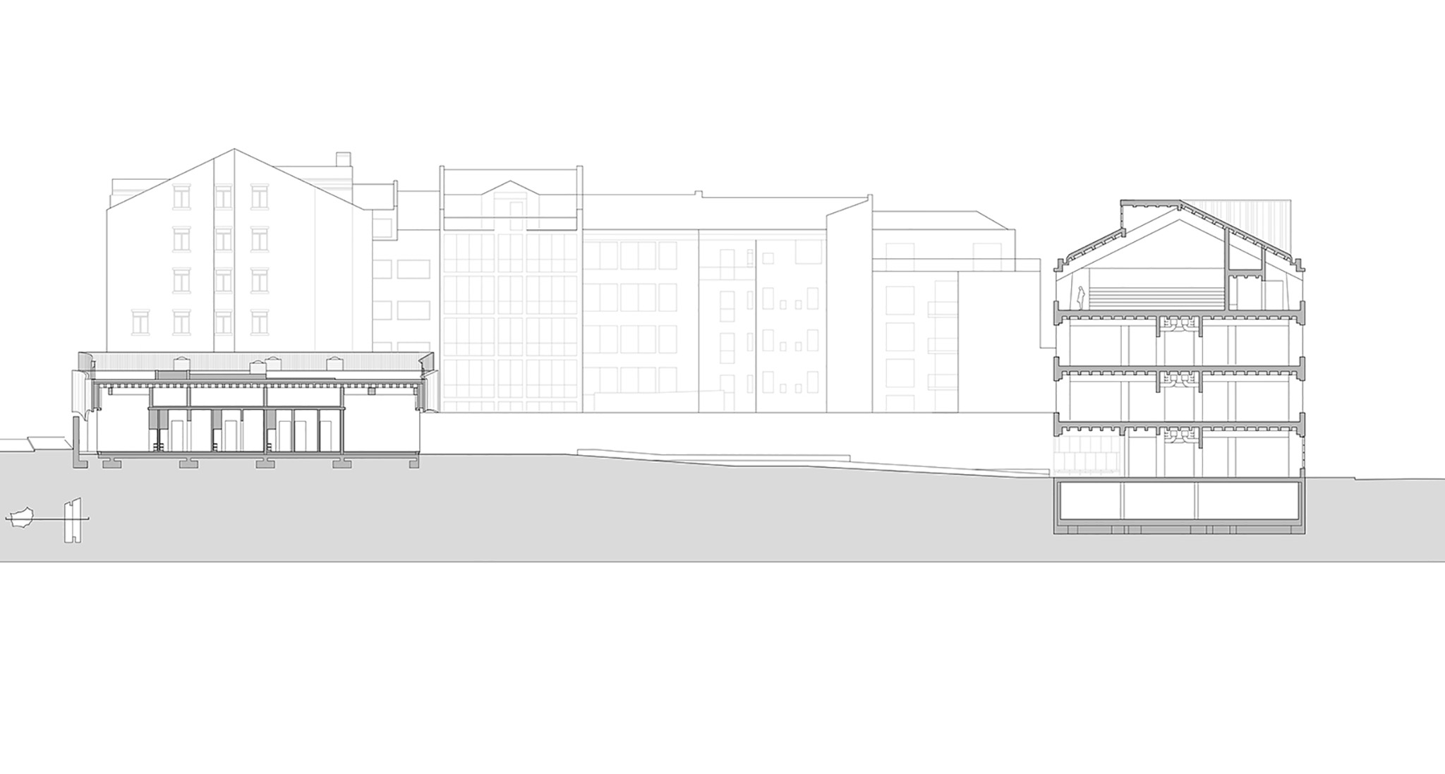 Two opposite building typologies. Redbridge School in Lisbon by ARX ...