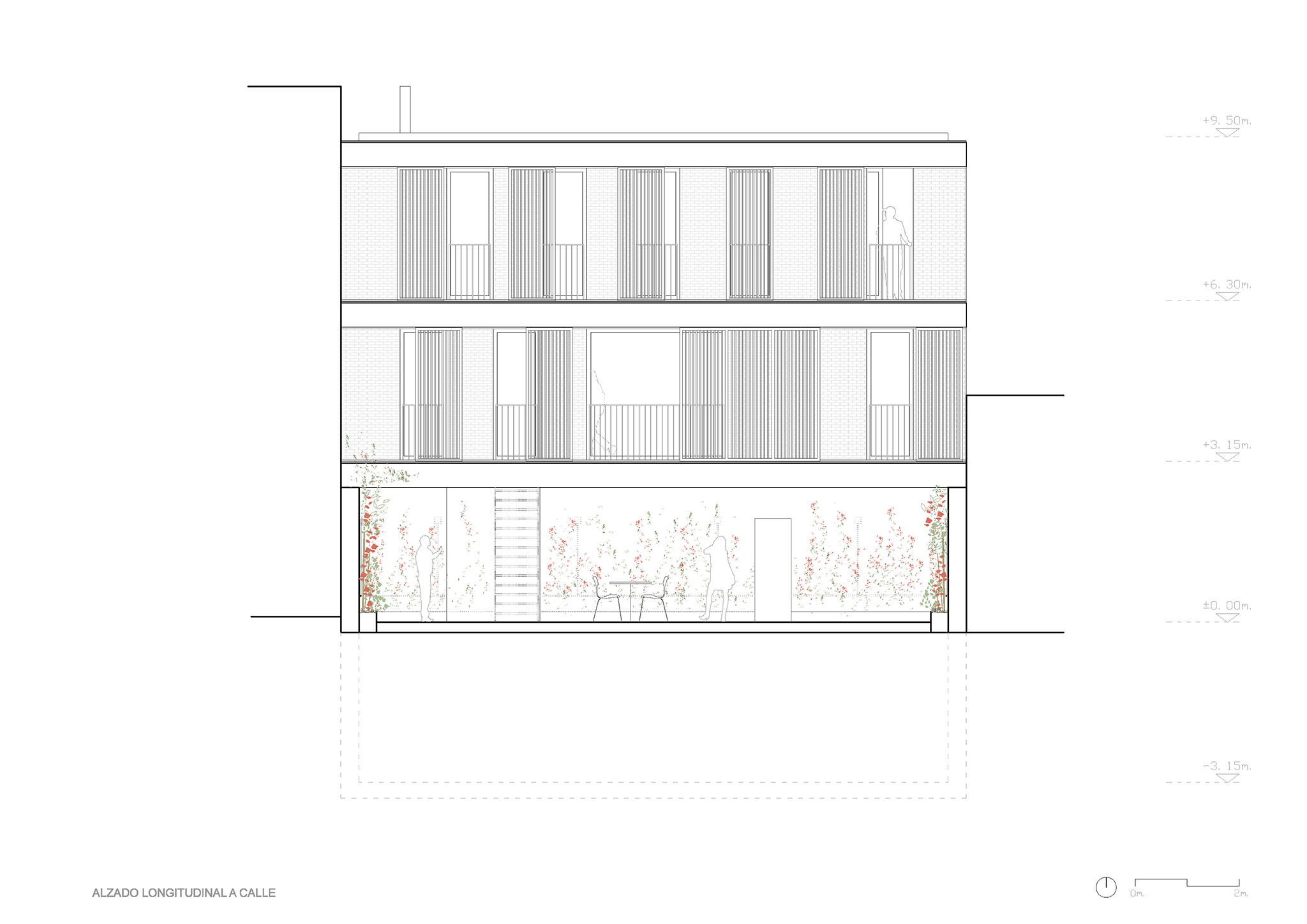 Floating house. House on a patio by Ayllón, Paradela, De Andrés | METALOCUS