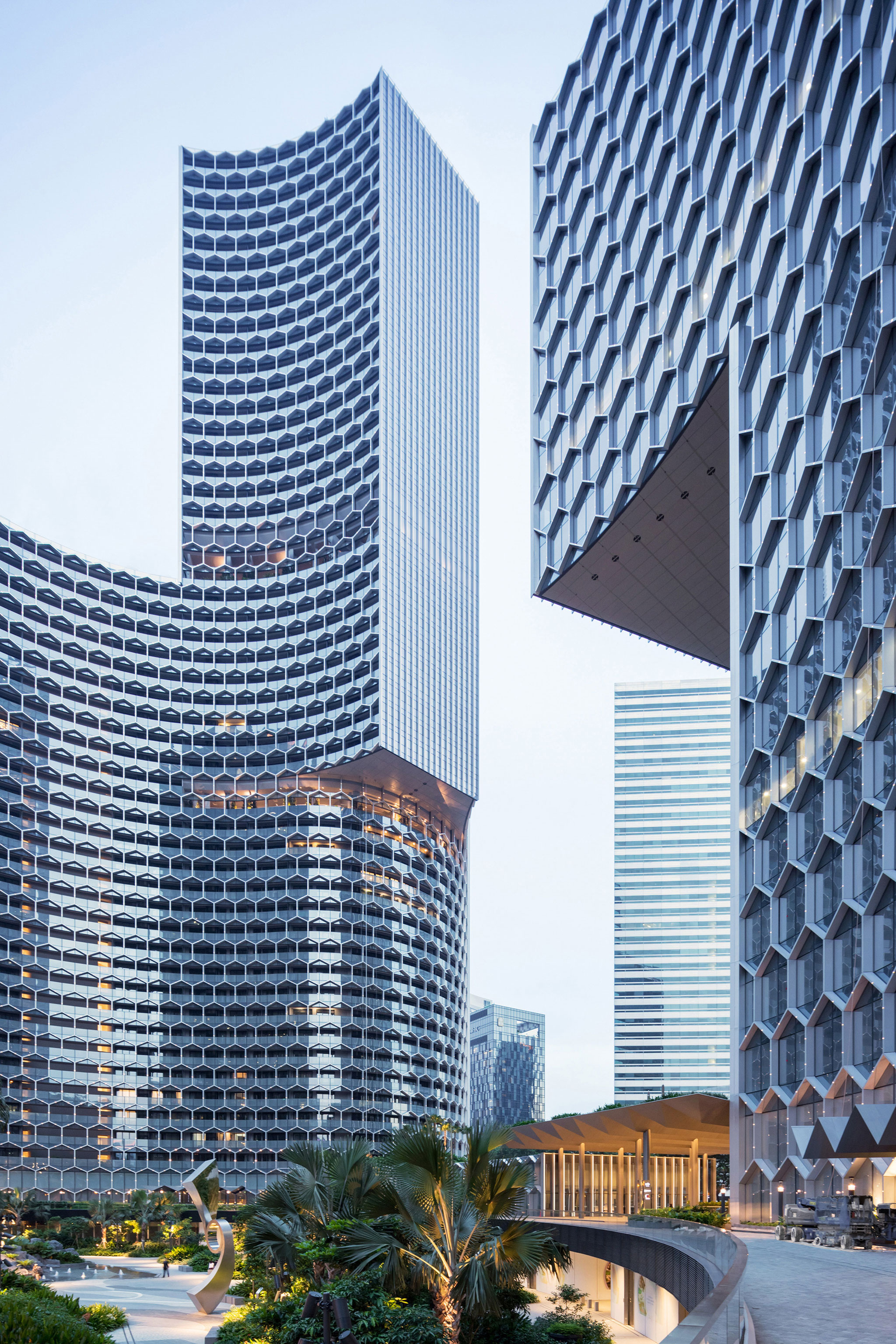 DUO Twin Towers, Sculpted To Generate Spaces, By Büro Ole Scheeren ...