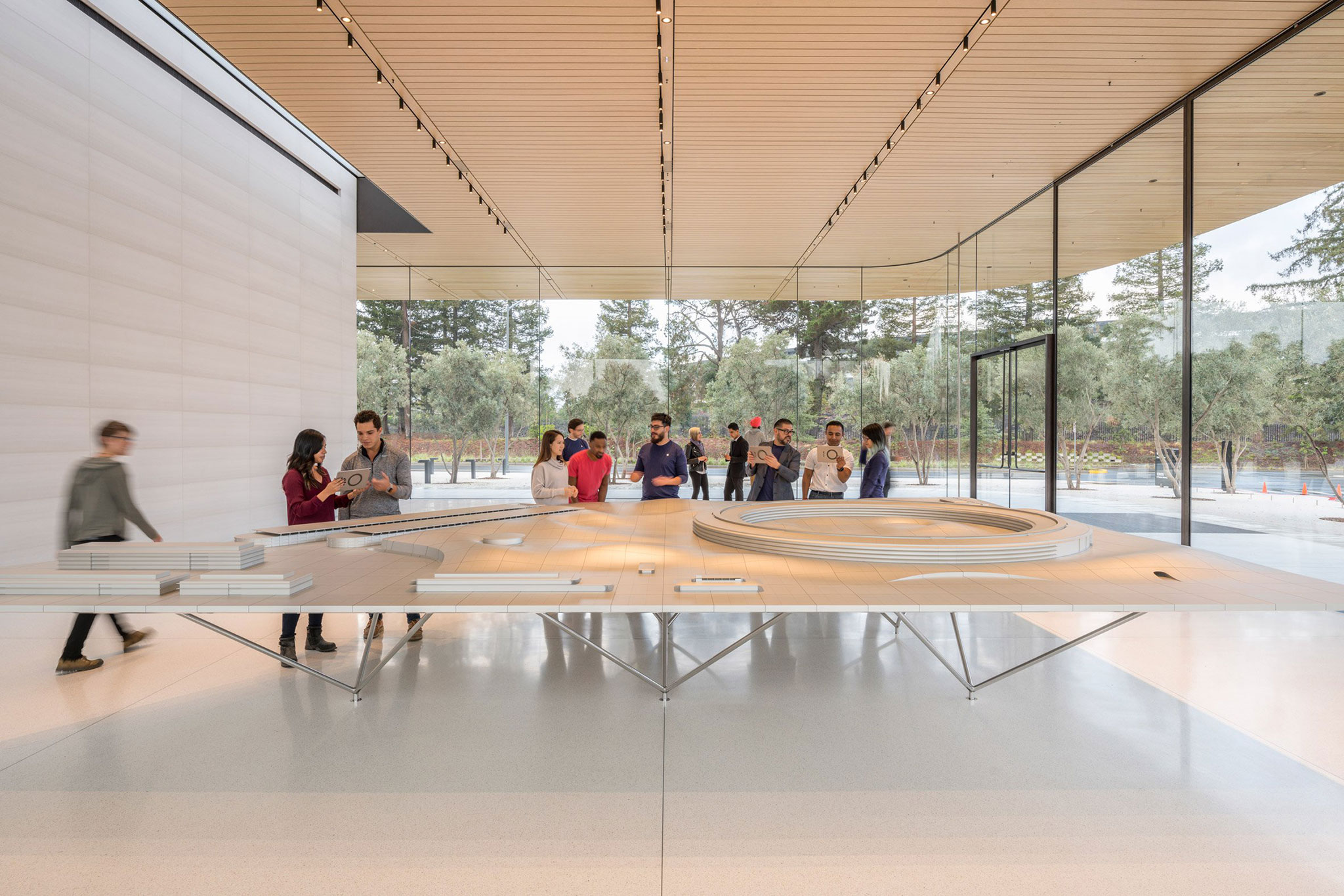 Apple Park Visitor Center, designed by Foster + Partners, opens to the