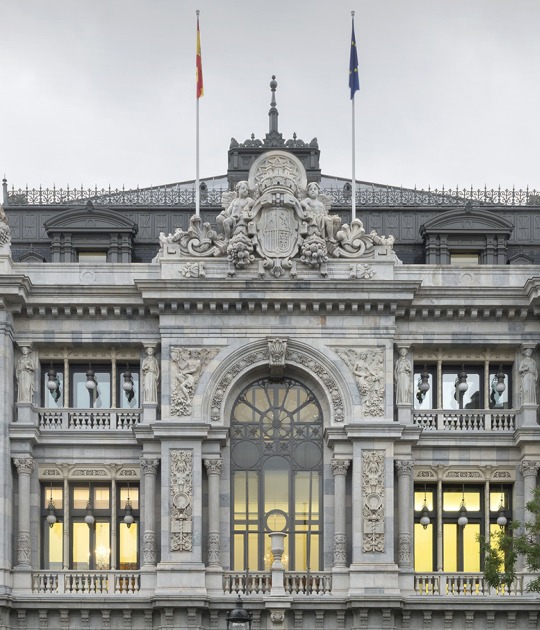Bank of Spain facade. Photograph courtesy by the Bank of Spain Bank of Spain facade. Photograph courtesy by the Bank of Spain