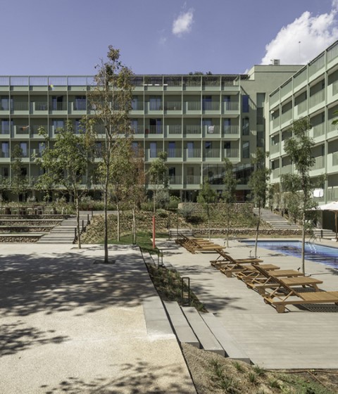 Vita Student Residence by Batlleiroig Arquitectura. Photograph by Antonio Navarro Wijkmark Vita Student Residence by Batlleiroig Arquitectura. Photograph by Antonio Navarro Wijkmark