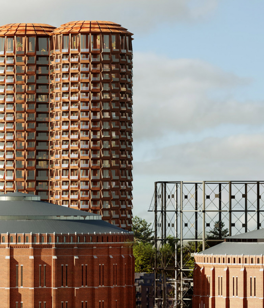 Residential tower at Stockholm’s historic gasworks by Cobe and Yellon. Rendering by Cobe and Yellon Residential tower at Stockholm’s historic gasworks by Cobe and Yellon. Rendering by Cobe and Yellon