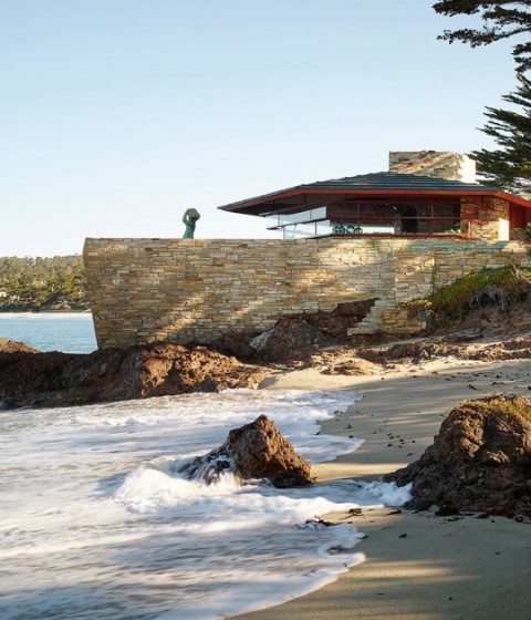 Home for Della Walker on Carmel Point by Frank Lloyd Wright. Photograph by Matthew Millman. Courtesy of Sotheby's International Realty Home for Della Walker on Carmel Point by Frank Lloyd Wright. Photograph by Matthew Millman. Courtesy of Sotheby's International Realty
