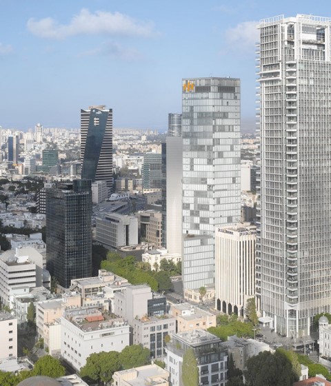 Rothschild Tower in Tel Aviv by Richard Meier & Partners. Photograph © Roland Halbe Rothschild Tower in Tel Aviv by Richard Meier & Partners. Photograph © Roland Halbe