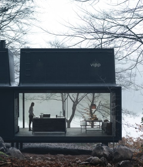 Outside view. The Vipp Shelter by vipp. Photograph © courtesy of vipp Outside view. The Vipp Shelter by vipp. Photograph © courtesy of vipp
