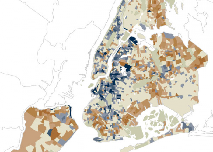 Cambios raciales en la población de Nueva York desde el año 2000