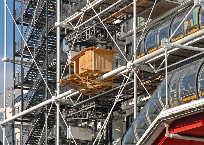 Cabañas de Kawamata, en el Pompidou