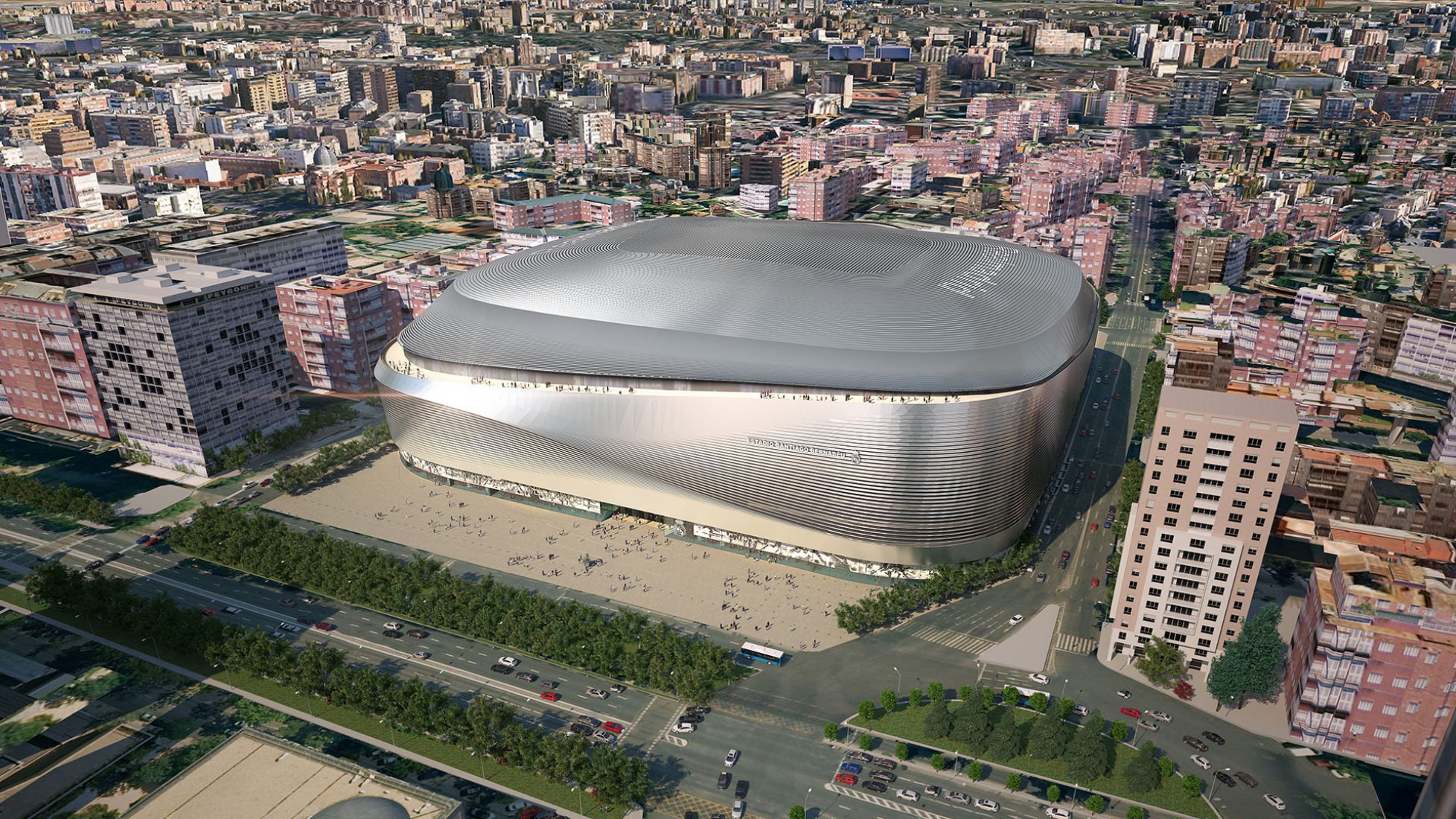 New Real Madrid Stadium, by GMP Architeckten and L35 Ribas The