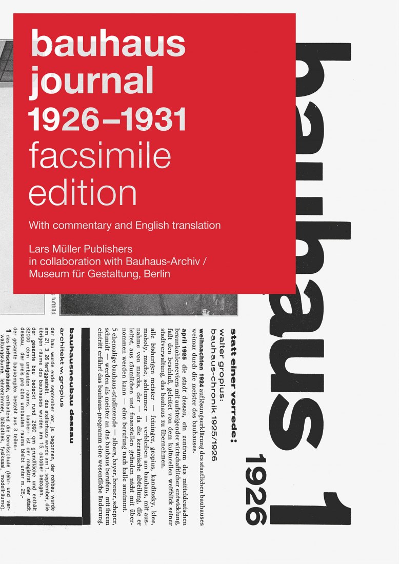 Bauhaus Journal 1926–1931 reprinted by Lars Müller Publishers