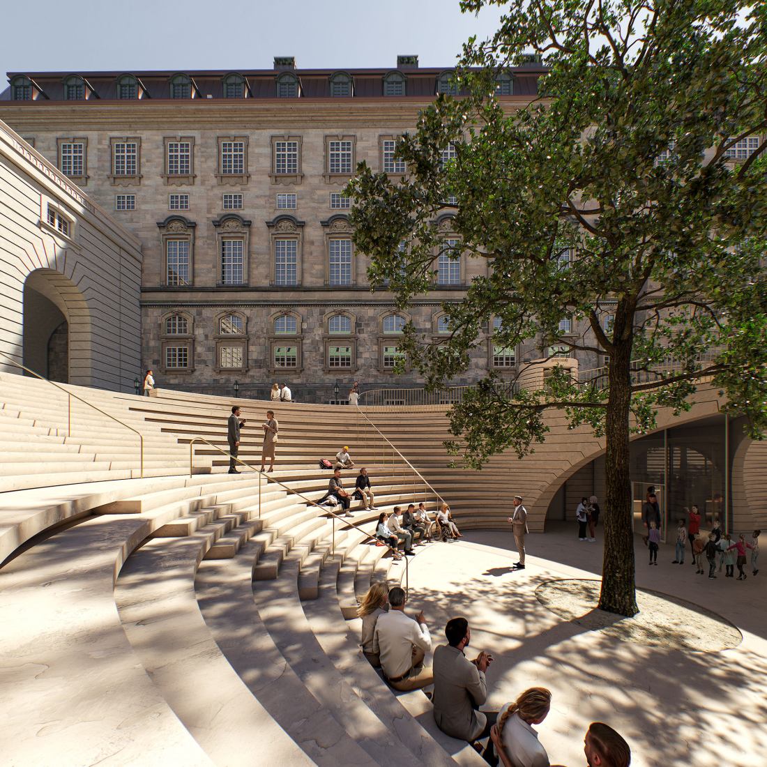 The new Danish Parliament by Cobe, Arcgency and  Drachmann. Photograph  courtesy from Cobe. The new Danish Parliament by Cobe, Arcgency and  Drachmann. Photograph  courtesy from Cobe.