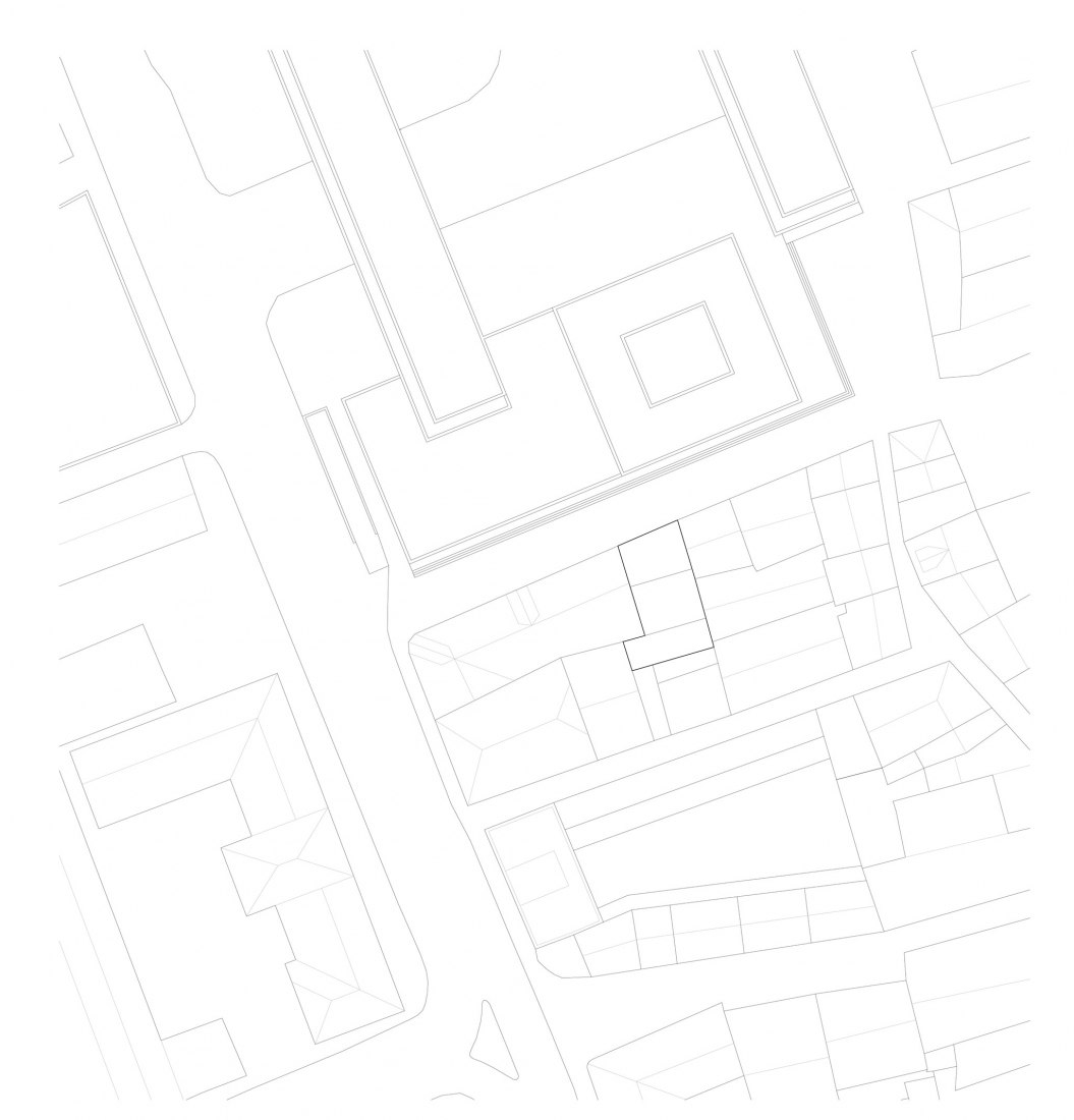 Situation plan. Small Dishes building by José Pedro Lima. Situation plan. Small Dishes building by José Pedro Lima.