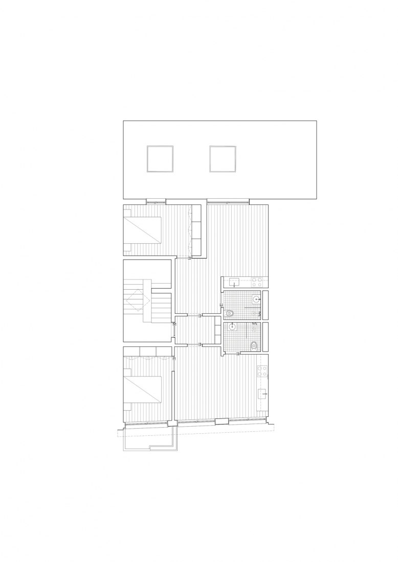 Third floor plan. Small Dishes building by José Pedro Lima. Third floor plan. Small Dishes building by José Pedro Lima.