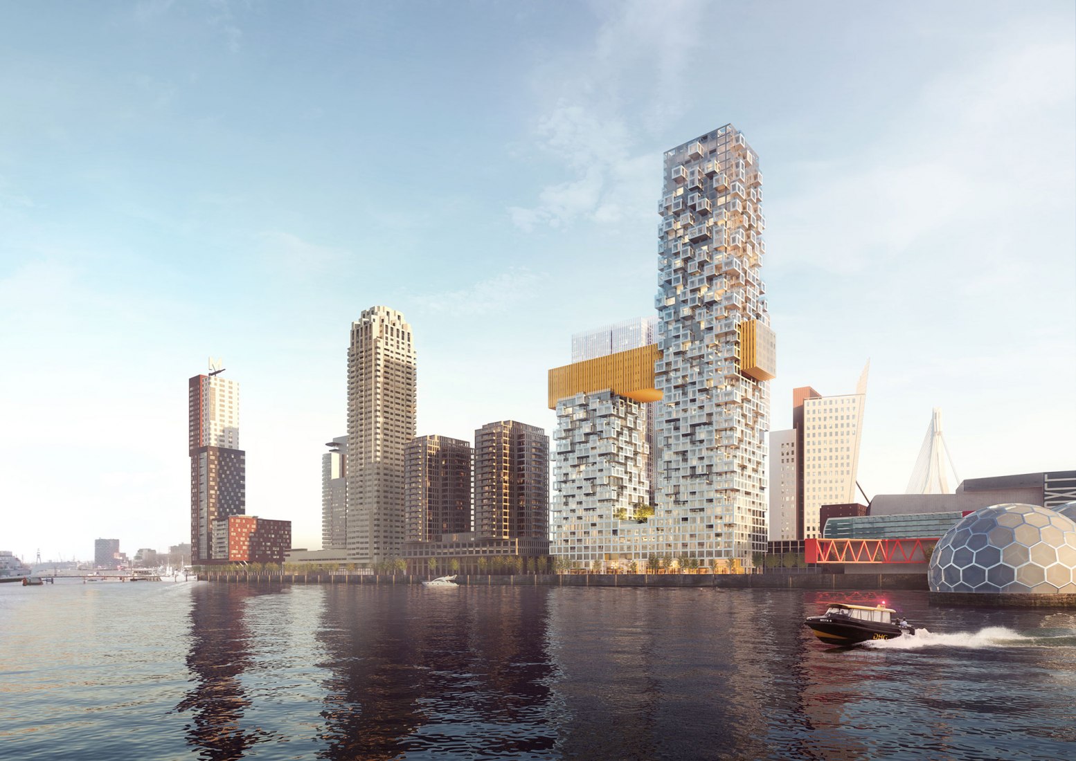 New Skyscraper in Rotterdam. MVRDV wins the competition to design 