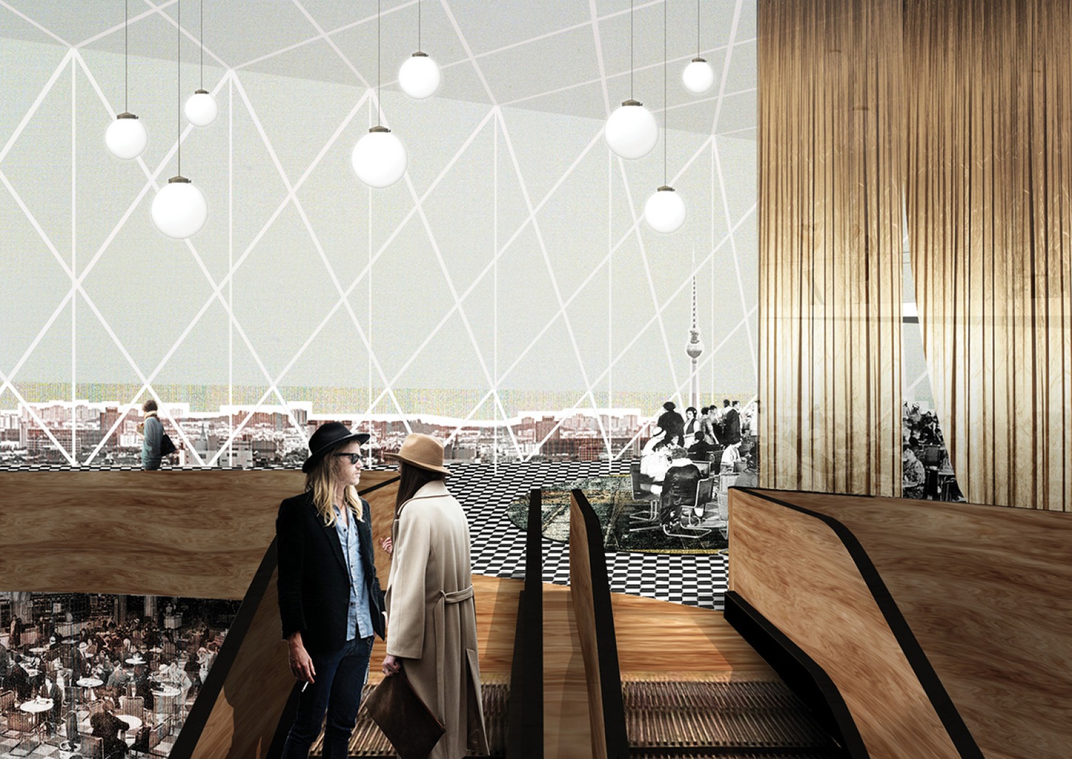 Rendering. New KaDeWe Store by OMA. Image courtesy of OMA.  Rendering. New KaDeWe Store by OMA. Image courtesy of OMA.