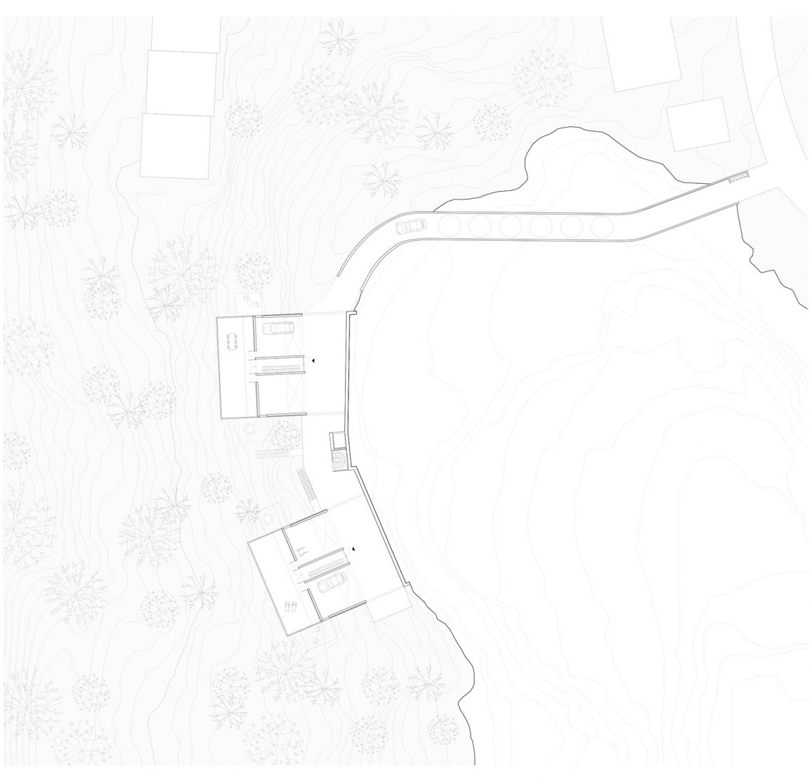 Site plan. Apartments in Von Øtkens vei by R21 Arkitekter. Site plan. Apartments in Von Øtkens vei by R21 Arkitekter.