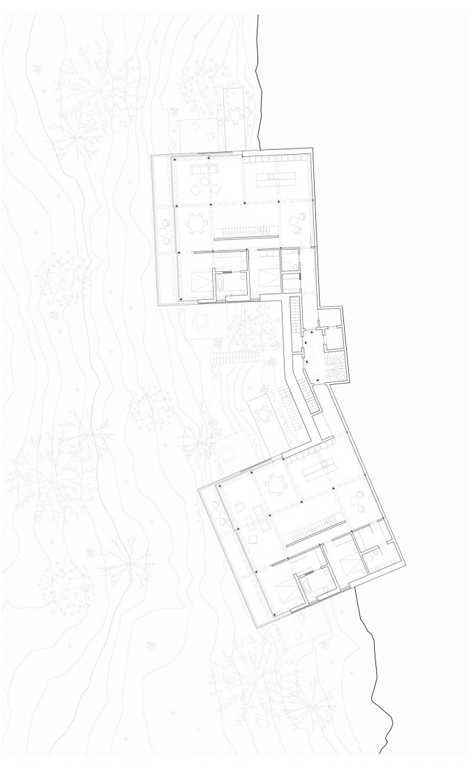 Second floor. Apartments in Von Øtkens vei by R21 Arkitekter. Second floor. Apartments in Von Øtkens vei by R21 Arkitekter.