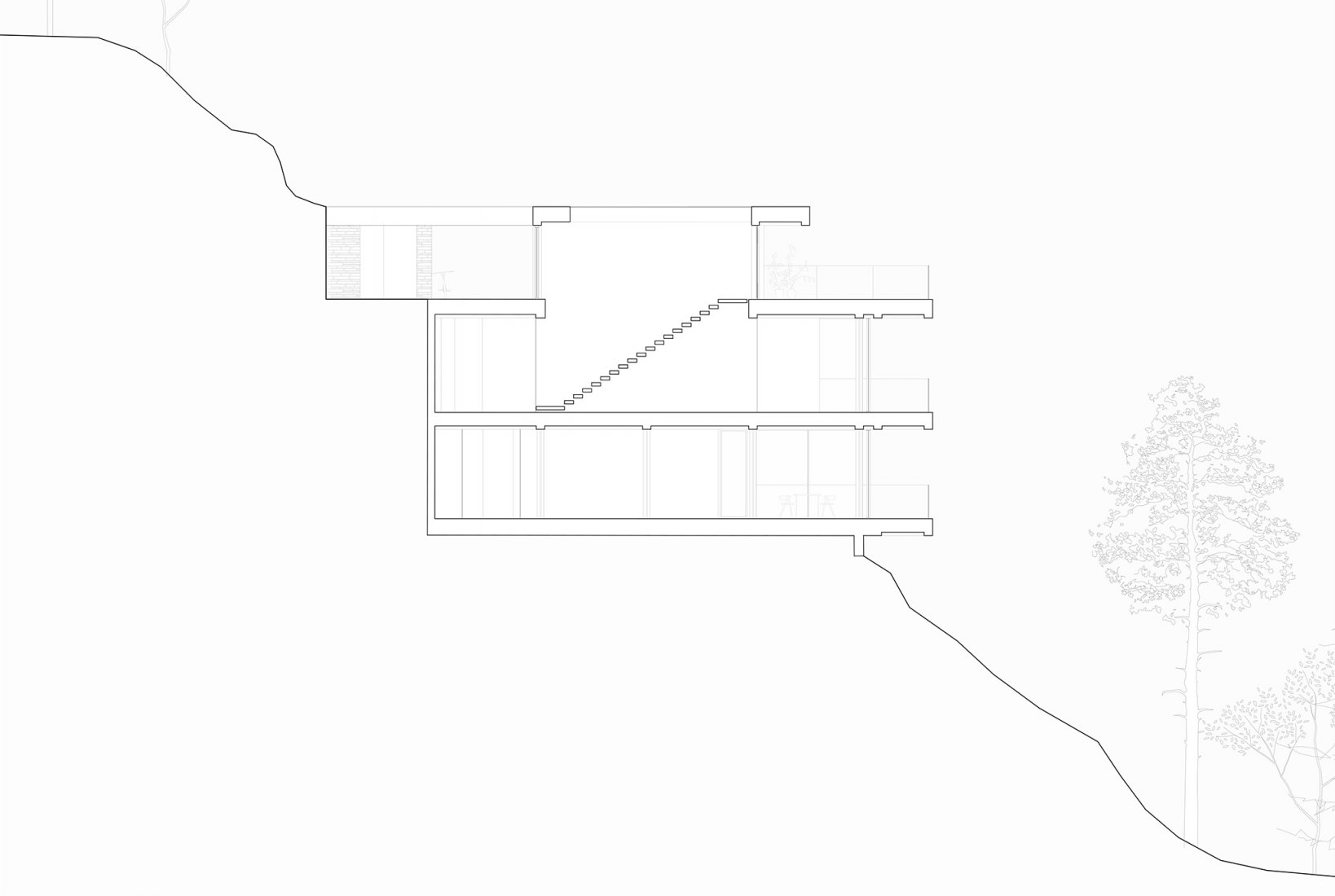 Section. Apartments in Von Øtkens vei by R21 Arkitekter. Section. Apartments in Von Øtkens vei by R21 Arkitekter.