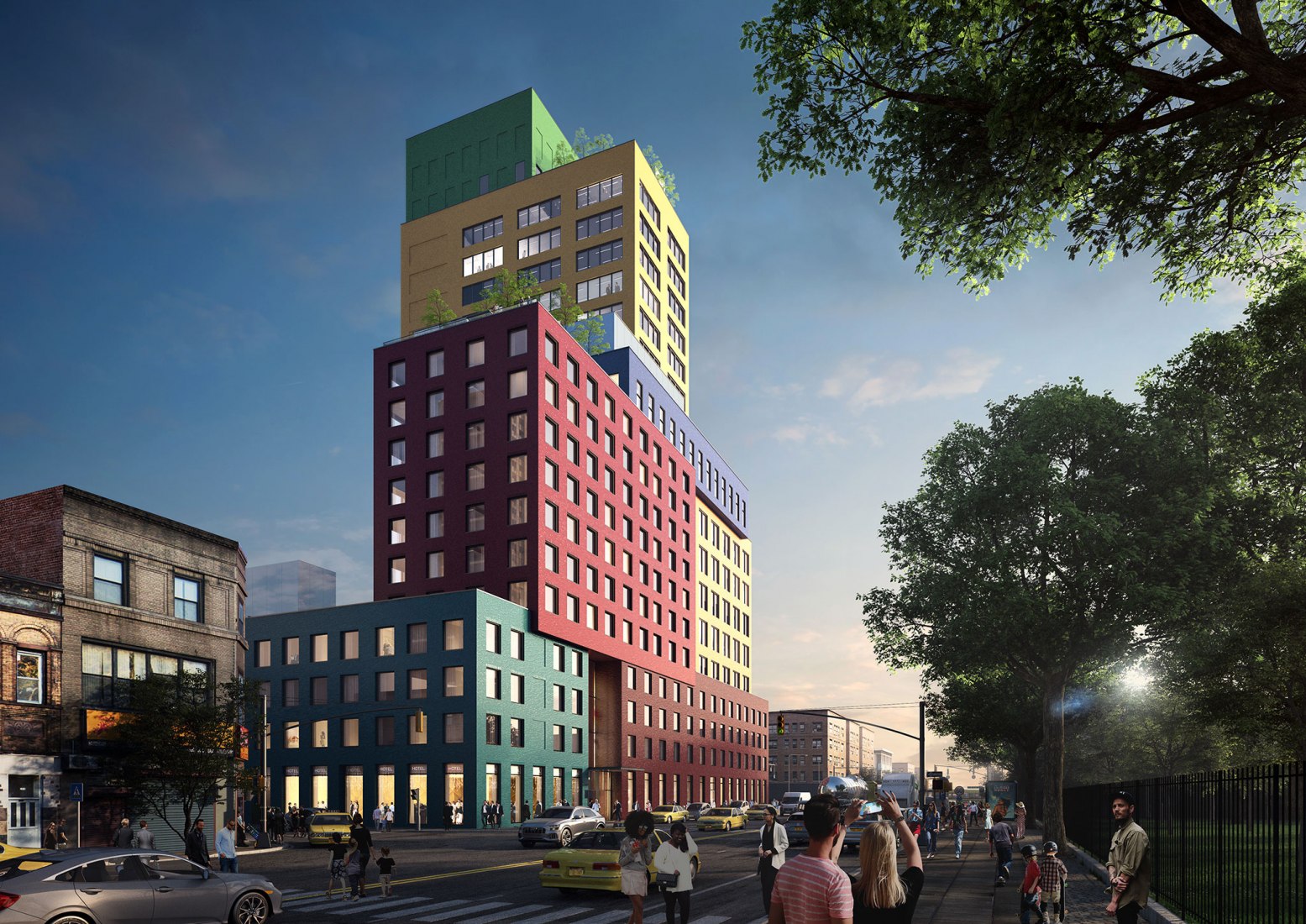 MVRDV Breaks Ground on its First US Project, a Colourful 22-Storey 