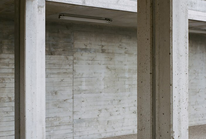 Looking out to the lake. Extension of school facility in Lugrin by ...