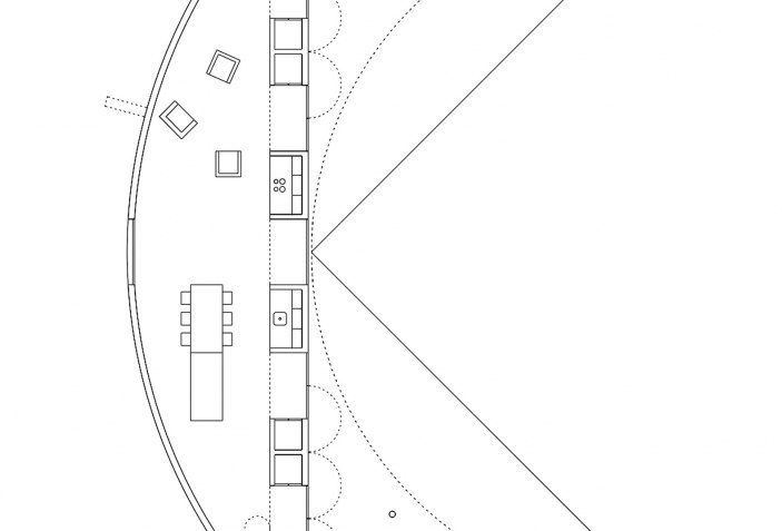 Living in the curve. Rode House by Pezo von Ellrichshausen | The ...