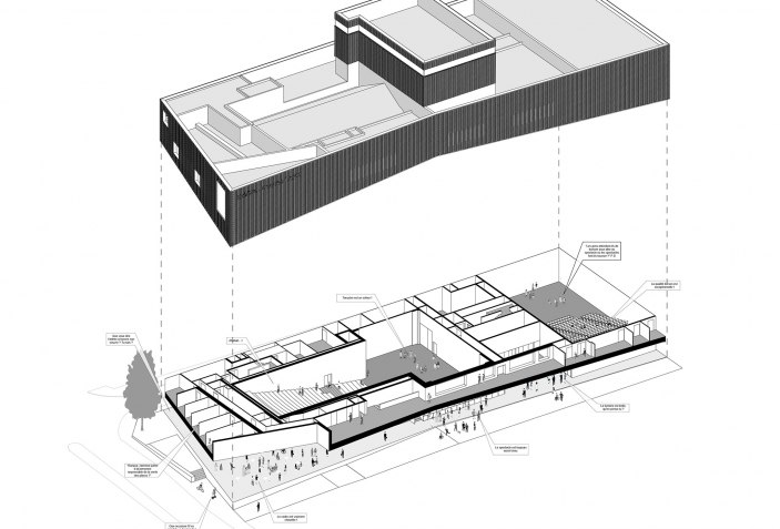 Restructuring and rehabilitation of Theatre Jacques Carat by Ateliers O ...