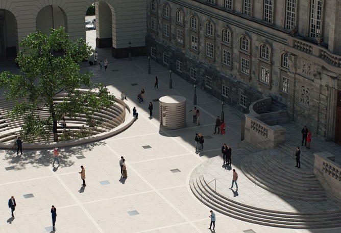 The new Danish Parliament by Cobe, Arcgency and  Drachmann. Photograph  courtesy from Cobe. The new Danish Parliament by Cobe, Arcgency and  Drachmann. Photograph  courtesy from Cobe.